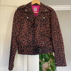 COPY - NWT Anne Klein Animal Print Moto Jacket Size 4